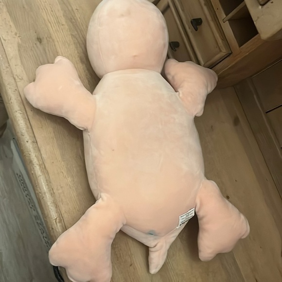 Pillowfort Dinosaur Weighted Plush Throw Pillow Pink Sensory - Picture 5 of 10